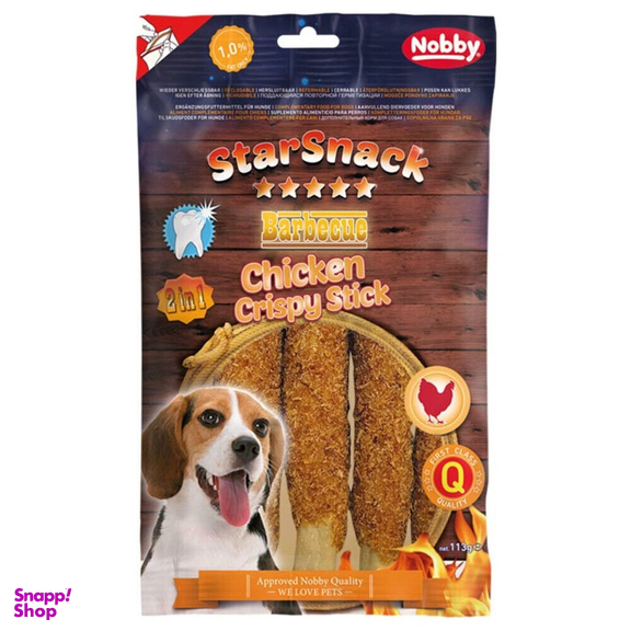 تشویقی سگ نوبی مدل Chicken Crispy Stick وزن 113 گرم