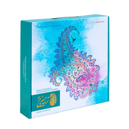 ست 3 تکه رومیزی ترمه حسینی مدل مهستان کد 5102