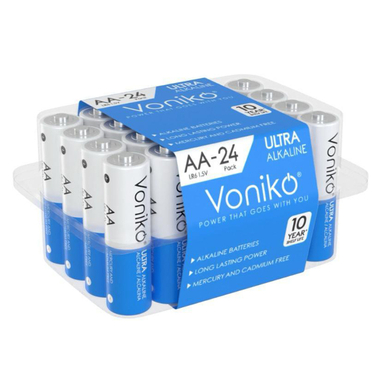 باتری قلمی ونیکو مدل LR6 PLASTICBOX بسته 24 عددی