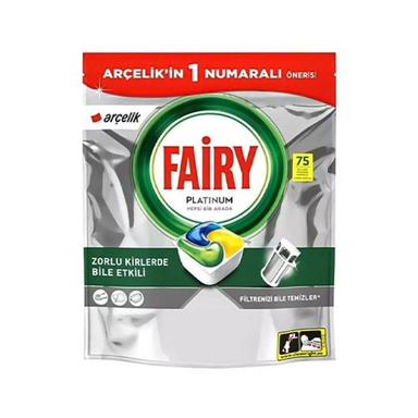 قرص ماشین ظرفشویی فیری مدل Platinum کد 750 بسته 75 عددی