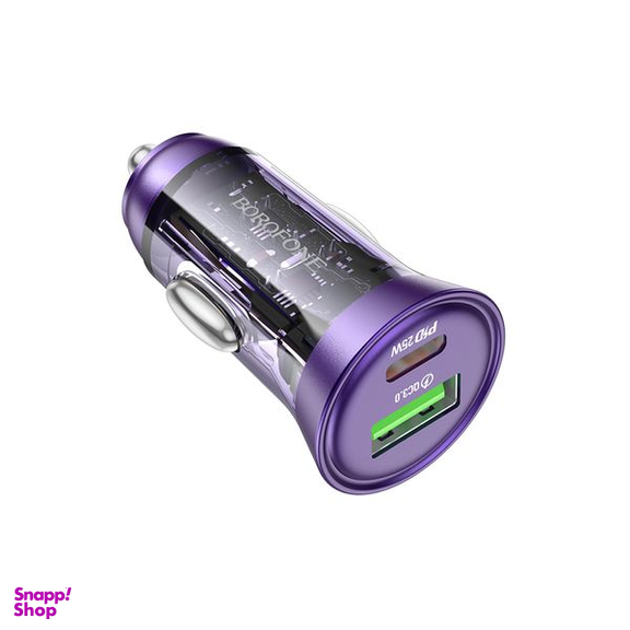 شارژر فندکی 25 وات بروفون مدل BZ26A PD+QC3.0