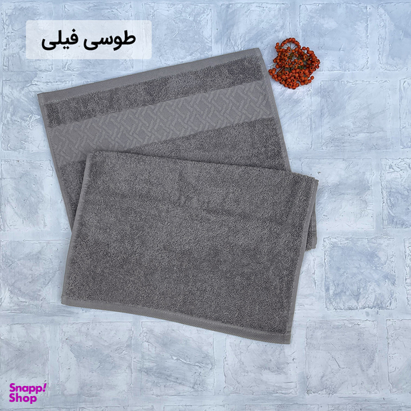 حوله دستی هیرو طرح لاین سایز 40×78 سانتی متر
