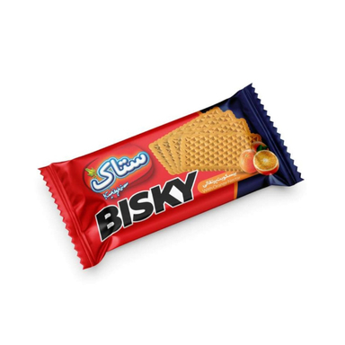بیسکوئیت پرتقالی ستاک وزن 1080 گرم بسته 24 عددی