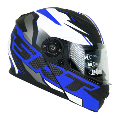 کلاه کاسکت راپیدو طرح Srtblue مدل 950 به همراه کاور