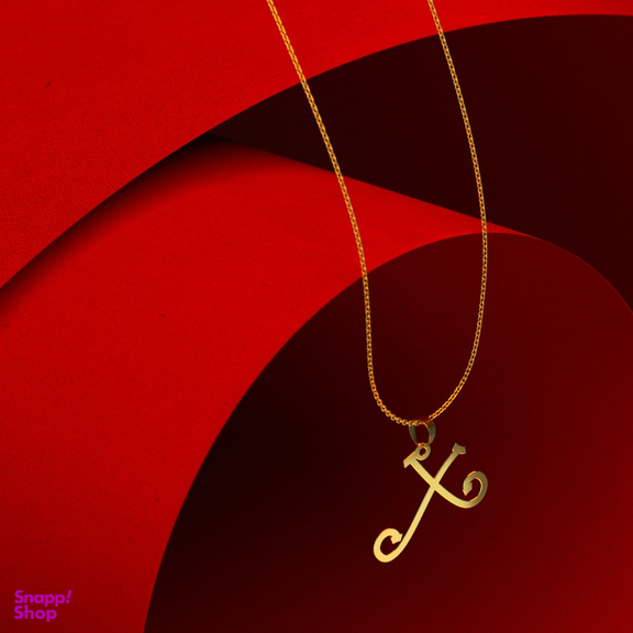 گردنبند طلا 18 عیار زنانه مدوپد مدل حرف X کد H3-1-1440