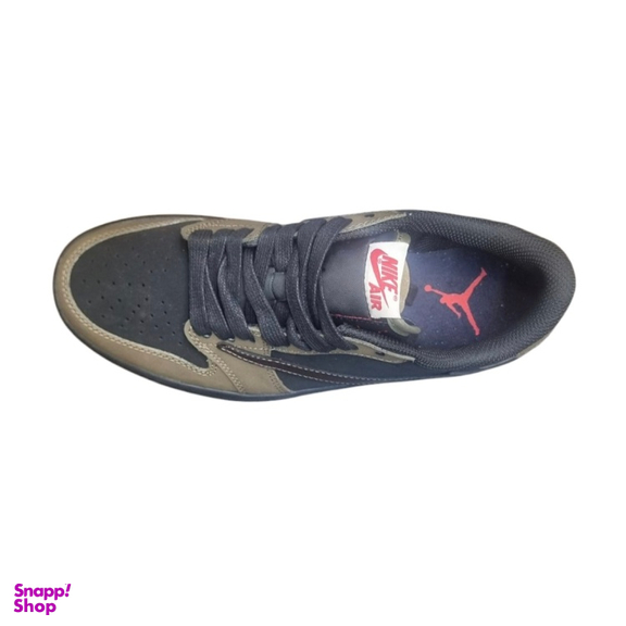 کفش مردانه طرح نایک جردن مدل تراویس اسکات کد 775 رنگ مشکی قهوه ای