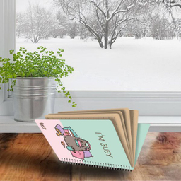 دفترچه یادداشت مستر راد طرح کرافت مدل گربه کیوت فانتزی کد Fiory 1928