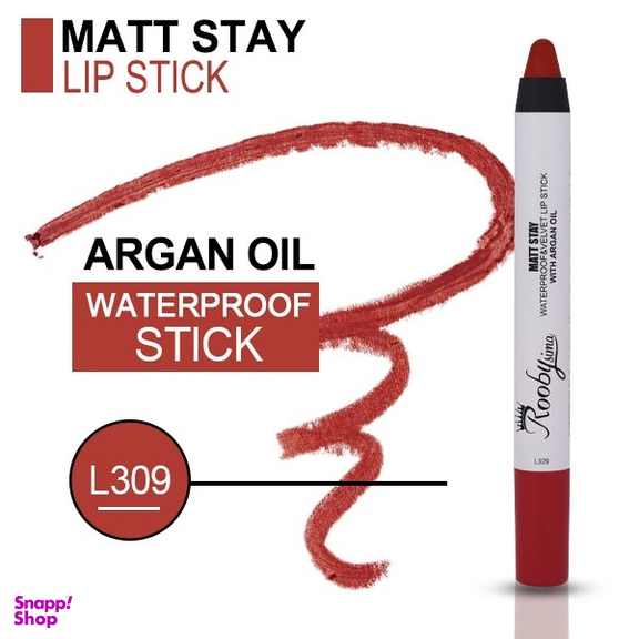 رژ لب مدادی روبی سیما کد L309 رنگ قرمز