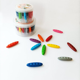 مداد شمعی 12 رنگ مدل بادامی