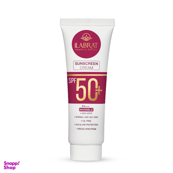 کرم ضد آفتاب بی رنگ ایلابرت مدل SPF50 plus حجم 40 میلی لیتر