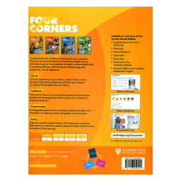 کتاب FOUR CORNERS 1 Students Book اثر JACK C RICHARDS and DAVID BOHLKE انتشارات دانشگاه کمبریج