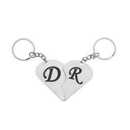 جاکلیدی گیلواره زراوشان مدل قلب دو تکه حرف D R