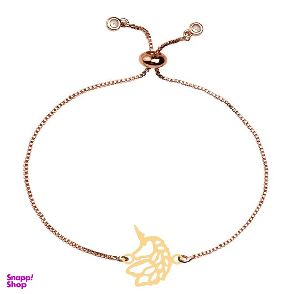 دستبند طلا 18 عیار زنانه کرابو طرح تک شاخ مدل kr100638