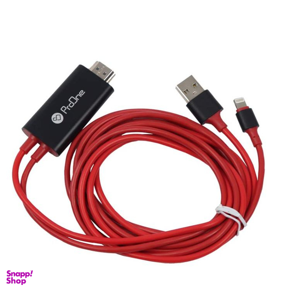 کابل تبدیل Lightning/USB به HDMI پرووان مدل PCH75 طول 1.8 متر
