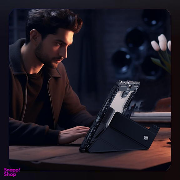 کیف کلاسوری نیلکین مدل Bumper Pro Leather Multi-Angle Folding مناسب برای تبلت اپل iPad Pro 11 2024