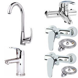 ست شیرآلات اندیکا مدل رویال طرح قهرمان کد 74 مجموعه 7 عددی