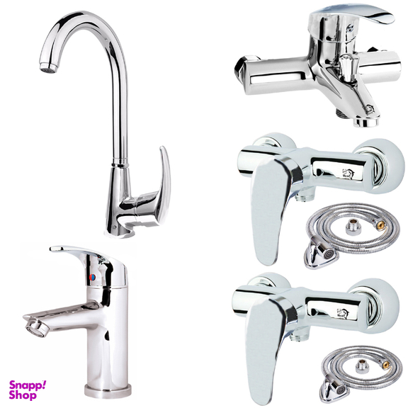 ست شیرآلات اندیکا مدل رویال طرح قهرمان کد 74 مجموعه 7 عددی