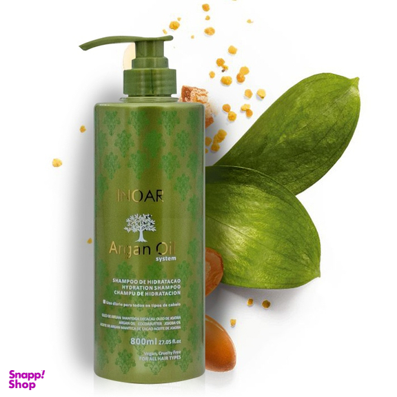 شامپو مو بدون سولفات اینوآر مدل Argan Oil حجم 800 میلی لیتر