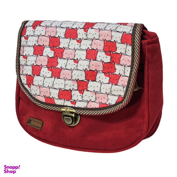 کیف رودوشی زنانه یوتاب مدل مخمل فانتزی کد N-01