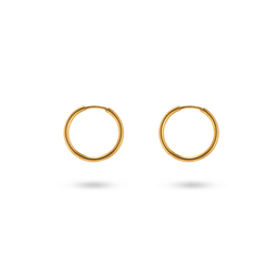 گوشواره طلا 18 عیار زنانه میلی گالری مدل حلقه ای کد MT1702