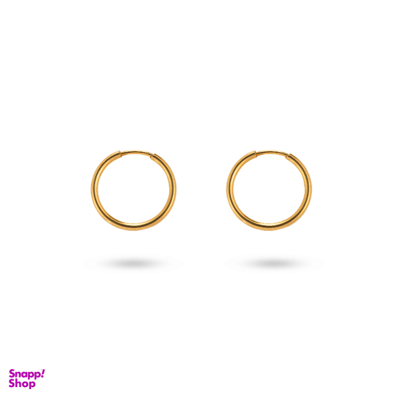 گوشواره طلا 18 عیار زنانه میلی گالری مدل حلقه ای کد MT1702