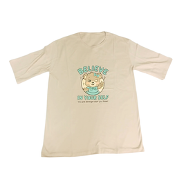 تیشرت زنانه طرح خرس کد 722 رنگ کرم