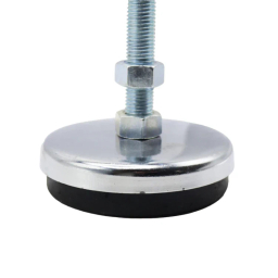 پایه ضربه گیر مدل کف لاستیکی کد YP-NIKEL CHROME-134MM/16MM