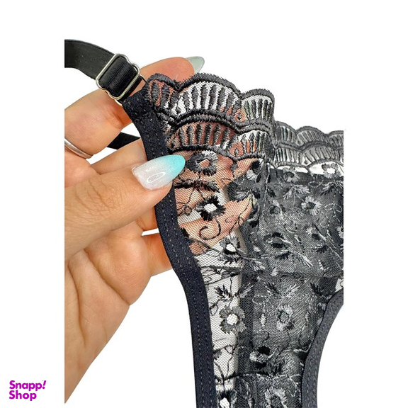 ست شورت و سوتین زنانه کد 315 رنگ مشکی