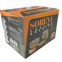 سرویس قابلمه و تابه گرانیتی ۷ پارچه سورنا مدل ۰۲۳