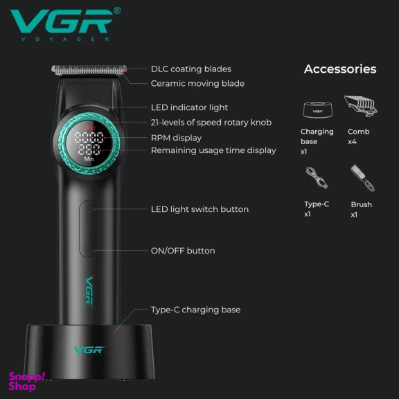 ماشین اصلاح موی سر وی جی ار مدل V-001
