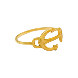 انگشتر طلا 18 عیار زنانه گلد گالری لیبرا مدل لنگر سایز 55