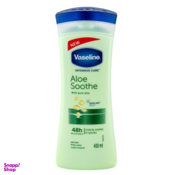 لوسیون بدن وازلین مدل Intensive Care Aloe Soothe حجم 400 میلی‌ لیتر