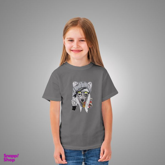 تی شرت آستین کوتاه دخترانه مالدینی مدل T-Kids-19