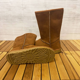 بوت زنانه طرح آگ کد 01 رنگ شتری