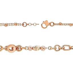 دستبند طلا ۱۸ عیار زنانه میلی گالری مدل نایس طرح زنجیری کد MT579