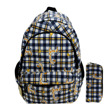 کیف مدرسه رسپینا مدل زرافه giraffe به همراه جا مدادی