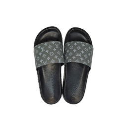 دمپایی مردانه پاپا مدل lv رنگ طوسی