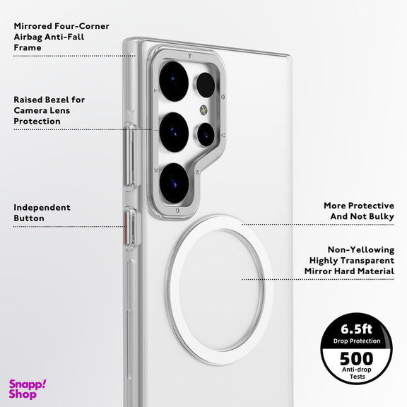 کاور یانگ کیت مدل Crystal Magnetic Series مناسب برای گوشی موبایل سامسونگ Galaxy S25 Ultra