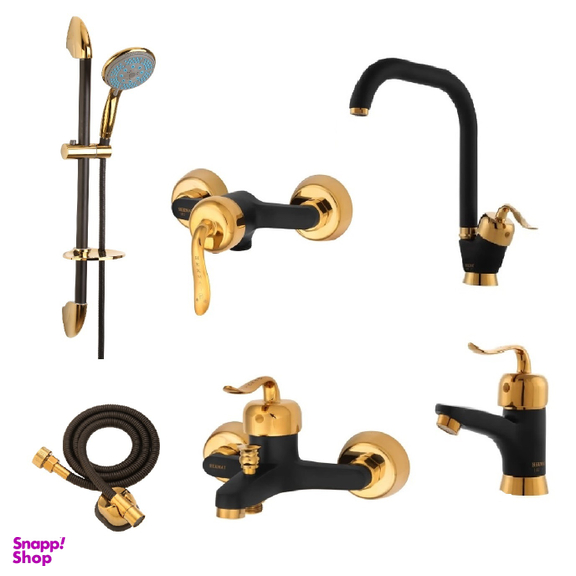 ست شیرآلات حکمت نشان مدل قاصدک MT2 مجموعه 6 عددی