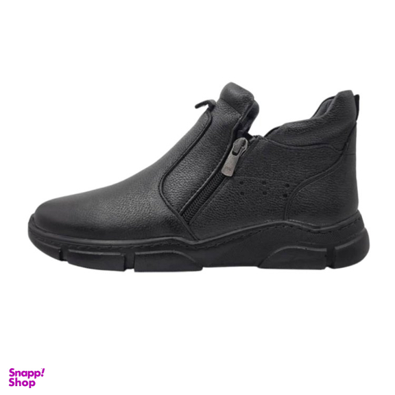 کفش طبی زنانه چرم ریباری مدل R30 رنگ مشکی