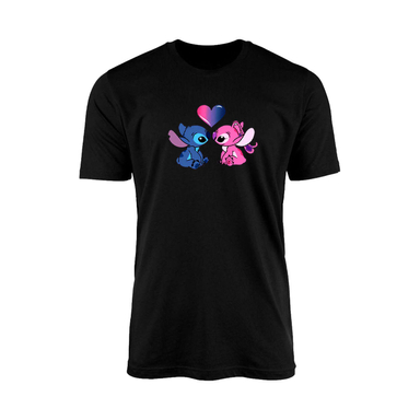 تیشرت آستین کوتاه زنانه کد TZ1 مدل استیچ رنگ مشکی