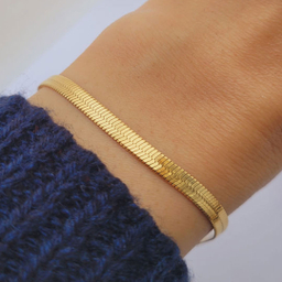 دستبند زنانه مدل ماری کد 003 رنگ طلایی