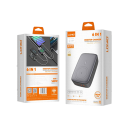 شارژر 5 پورت 140 وات الدینیو مدل Q4010 GaN