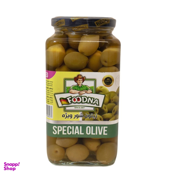 زیتون شور ویژه فودنا وزن 630 گرم