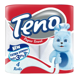 دستمال کاغذی حوله‌ای تنو بسته 4 عددی