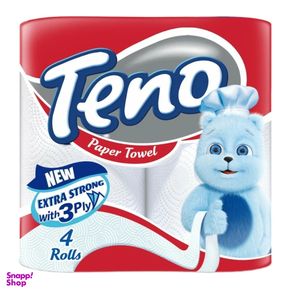 دستمال کاغذی حوله‌ای تنو بسته 4 عددی