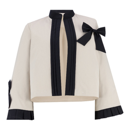 کت رسمی زنانه السانا مدل آسرین کد 232579 رنگ سفید مشکی