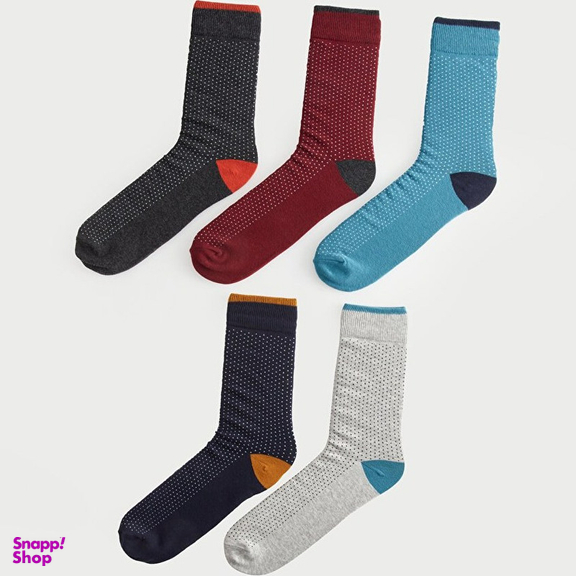 جوراب ساق بلند مردانه ال سی وایکیکی مدل s41524z8 بسته 5 عددی