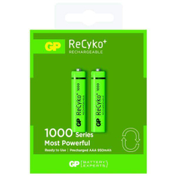 باتری نیم قلمی قابل شارژ جی پی مدل ReCyko 650 بسته 2 عددی