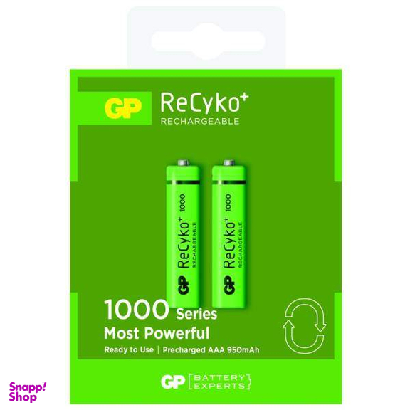 باتری نیم قلمی قابل شارژ جی پی مدل ReCyko 650 بسته 2 عددی